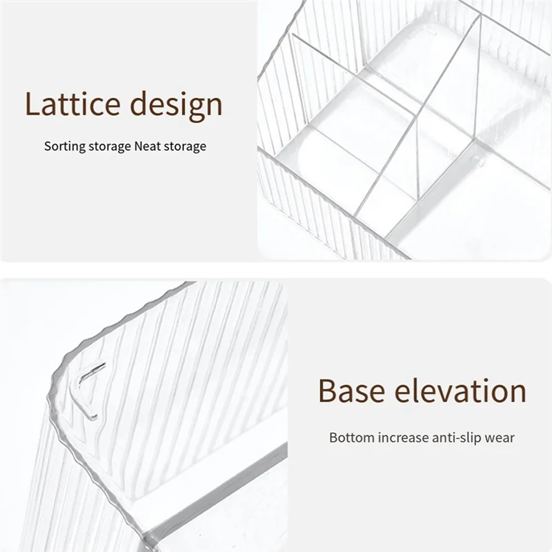 

1 шт. настольная коробка для хранения, прозрачная простая стойка для хранения, стильные канцелярские товары