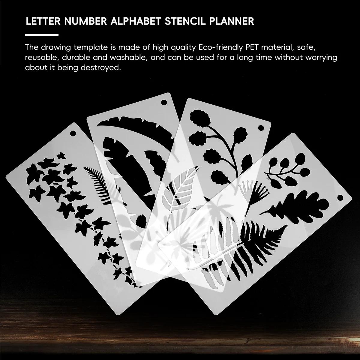 16 Pieces Leaves Stencil Reusable Sheet Painting Stencil Sheet Wall Stencil Leaf Pattern Template Tropical Leaf Reusable