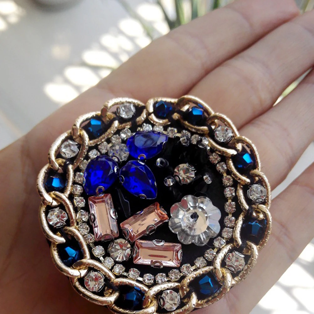 

3pcs Polygonal Snowflake Patch Sewing Clothes Accessories Creative Bead Embroidery Premium Material Durable Beautiful Pattern