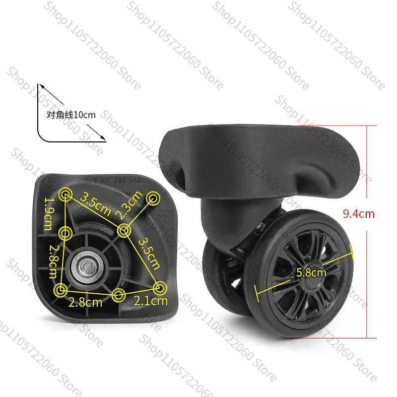 For Travel Suitcase Replacement Wheel W250# for NetEase Yanxuan XPW-176 Luggage Repair Parts