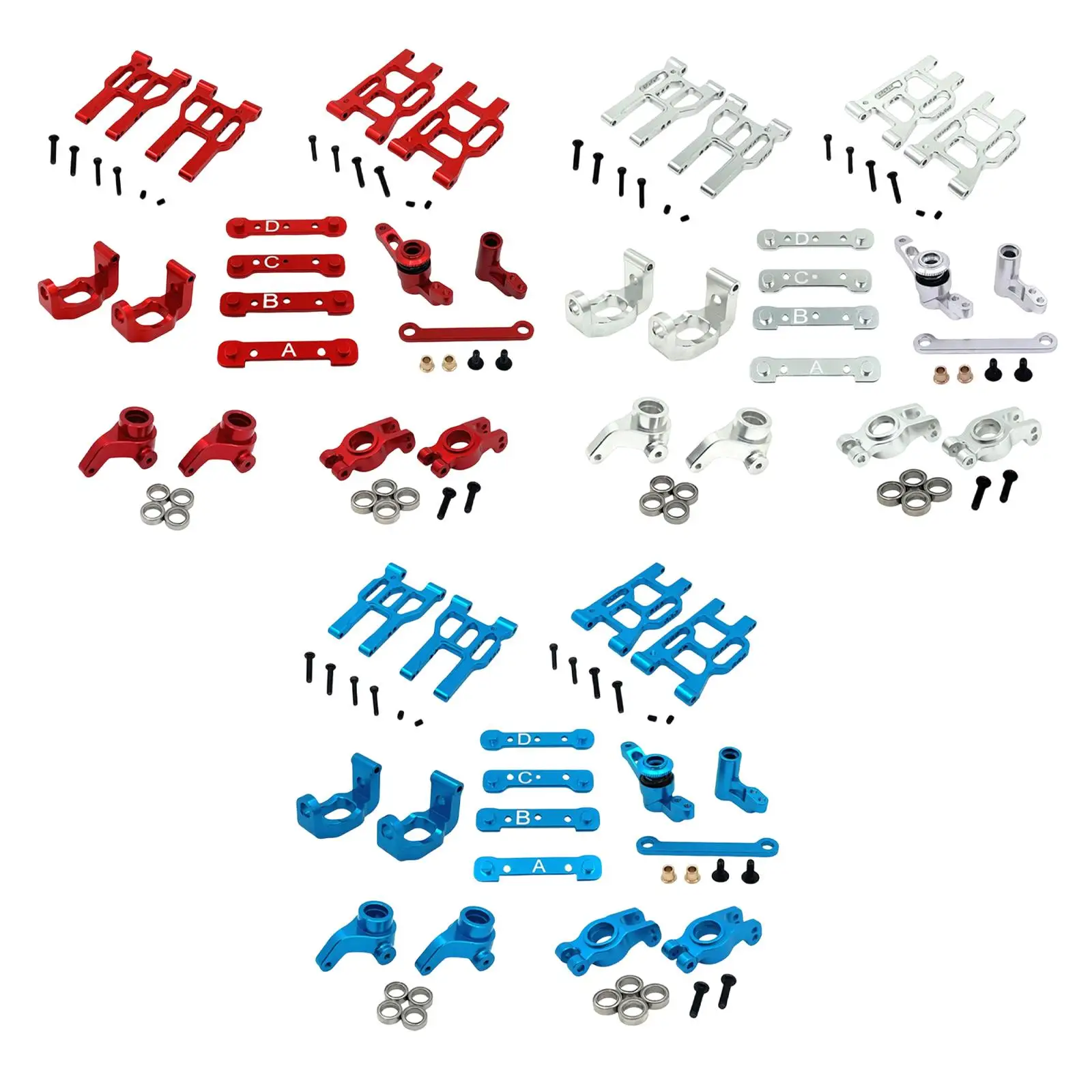 1/10 RC Car Upgrade Parts Kit Steering Cup, Practical, Professional, Aluminum Alloy, Swing Arms, Accessories for 10304 10303