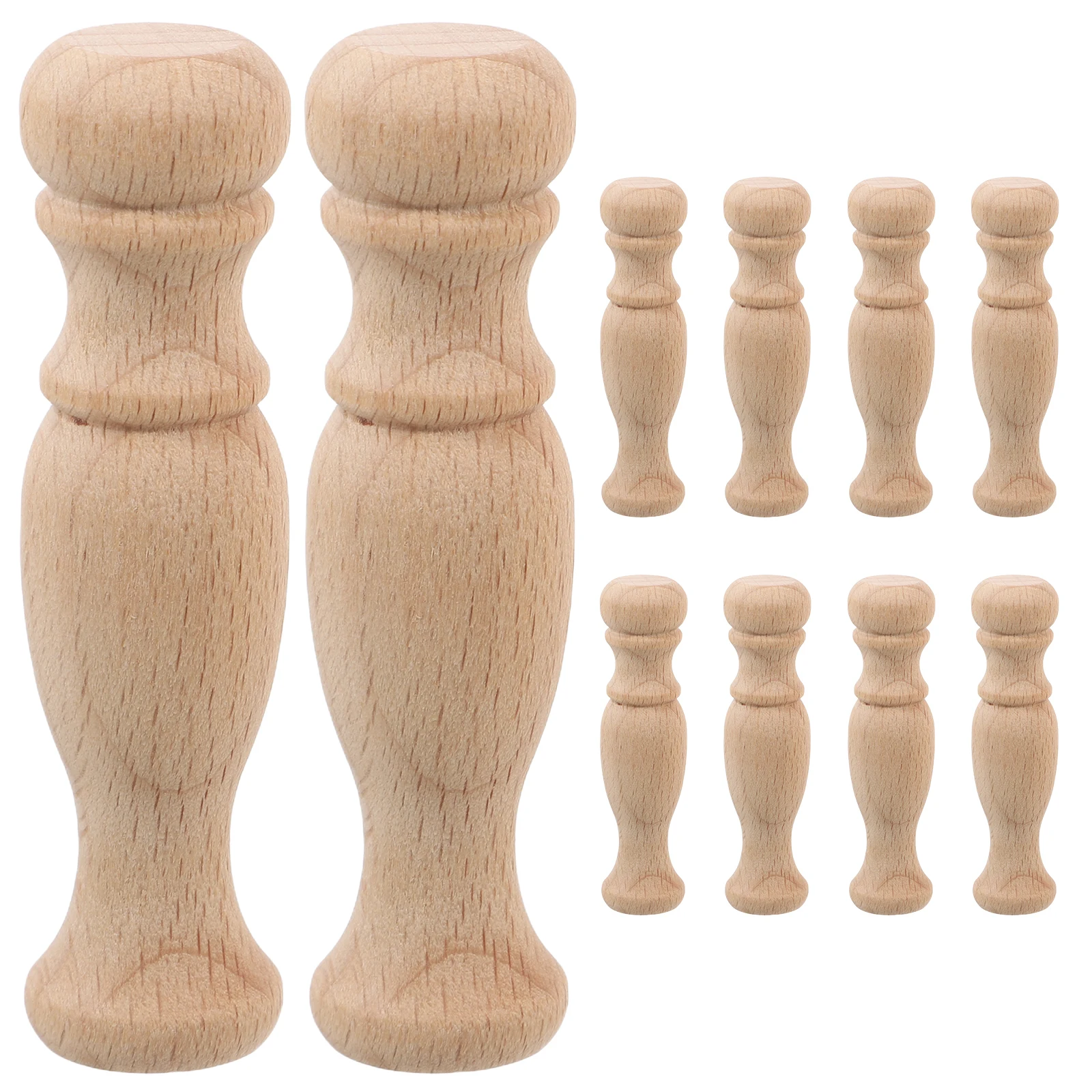 

Solid Wood Roman Pillars Small Decorative Balusters Miniature Elegant Pillar Accessories for Courtyard Garden Park Deck Railing