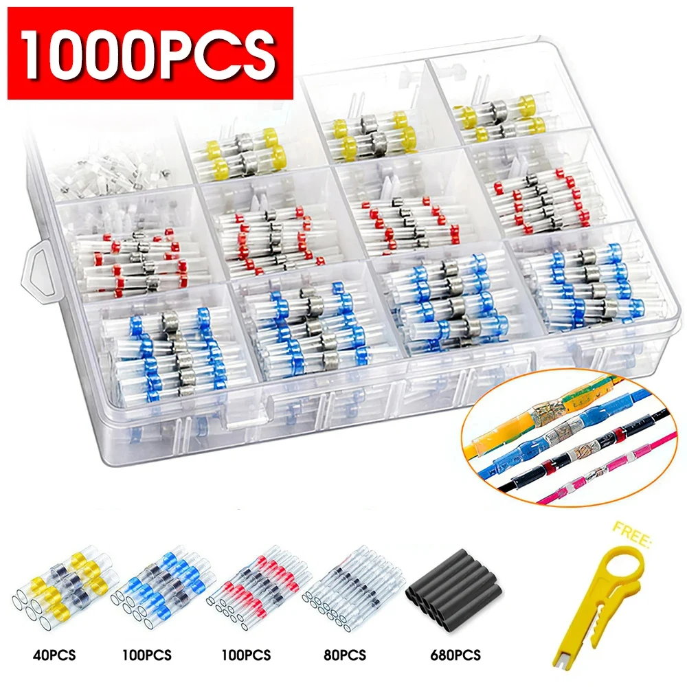 Pressure Terminal Free Soldering Ring Heat Shrink Tubing Quick Wiring Adhesive Joint Wire Protection Sleeve Thermal Insulation