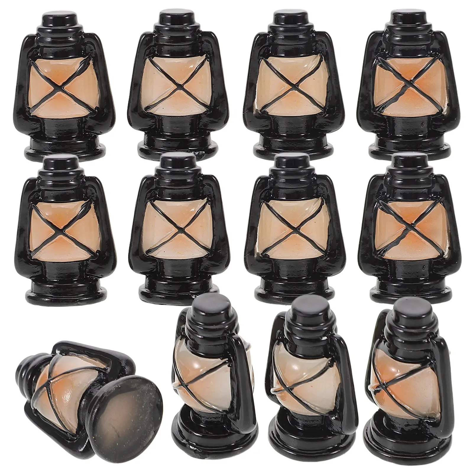 

Набор из 12 миниатюрных винтажных масляных ламп-фонарей для декора дома, подвесные декоративные светильники