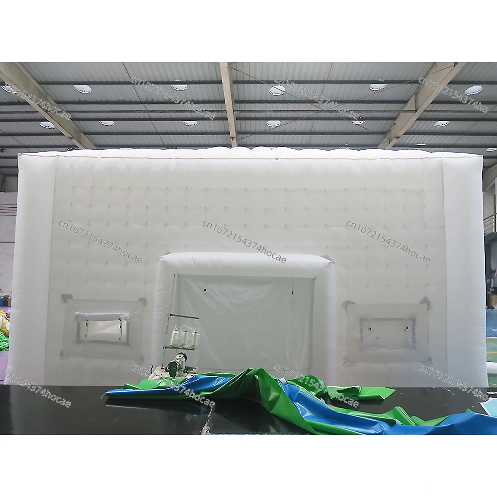 Outdoor giant 6x6m/8x6m/10x8m inflatable cube tent, inflatable tent, white inflatable wedding party tent