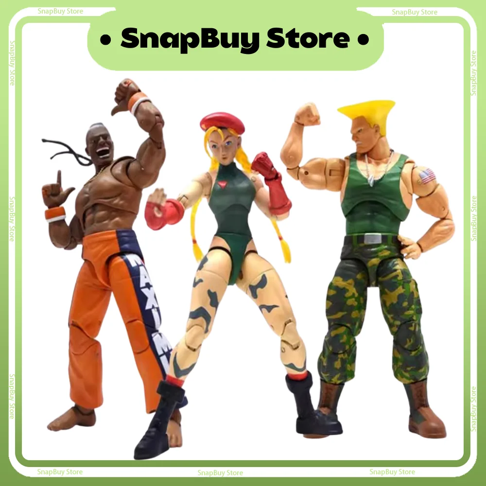 

1/12 Jada Street Fighter 6 Anime Figure Cammy White Guile Dee Jay Model Toys Action Figurine Street Fighter Model Gift Custom