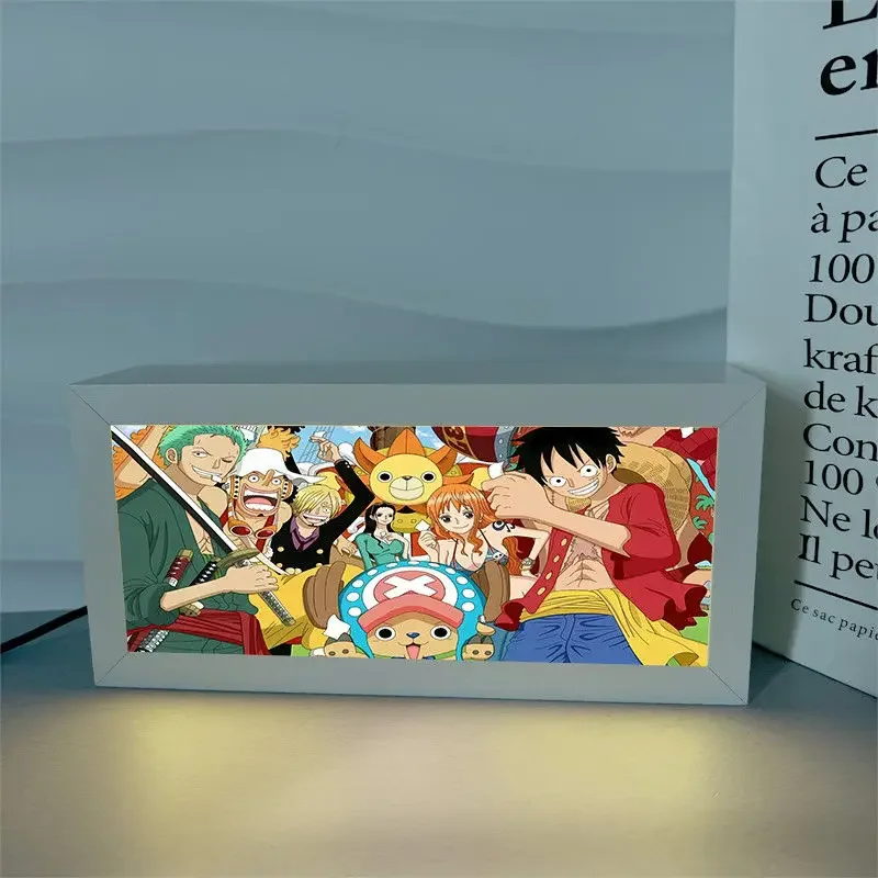 One Piece Series Anime Night Light New Cartoon Bedroom Sleeping Lamp Desktop Ornament Decoration Rechargeable Birthday Gift