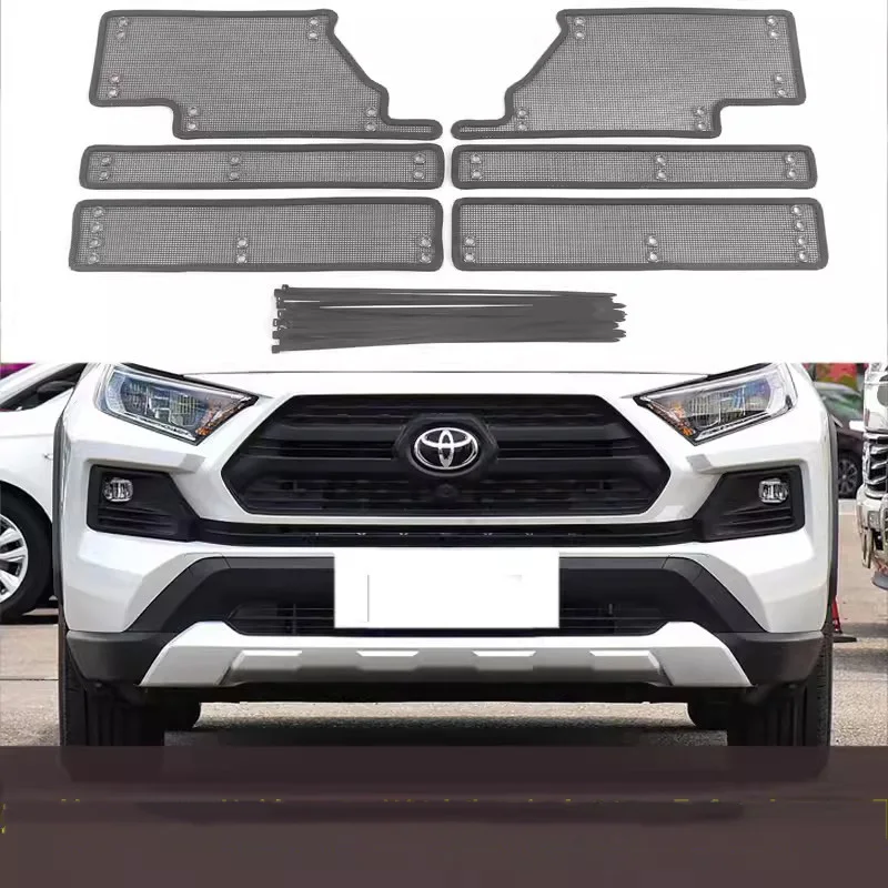 

For Toyota RAV4 2019 2020 2021 2022 2023 2024 Adventure Car Front Grille Insect Screen Net Exterior Parts Accessories