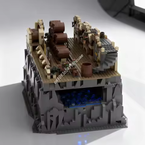 1897pcs MOC Hobbit Lord Rings The Barrel Escape Part 1 Model Toys Building Blocks Construction DIY Christmas Gifts Creative Idea