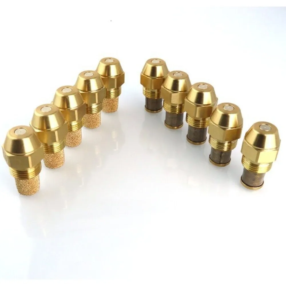 60 Degree Angle Brass Diesel Injectors Solid Spray Multiple Caliber Specification Brass Fuel Nozzle High Pressure