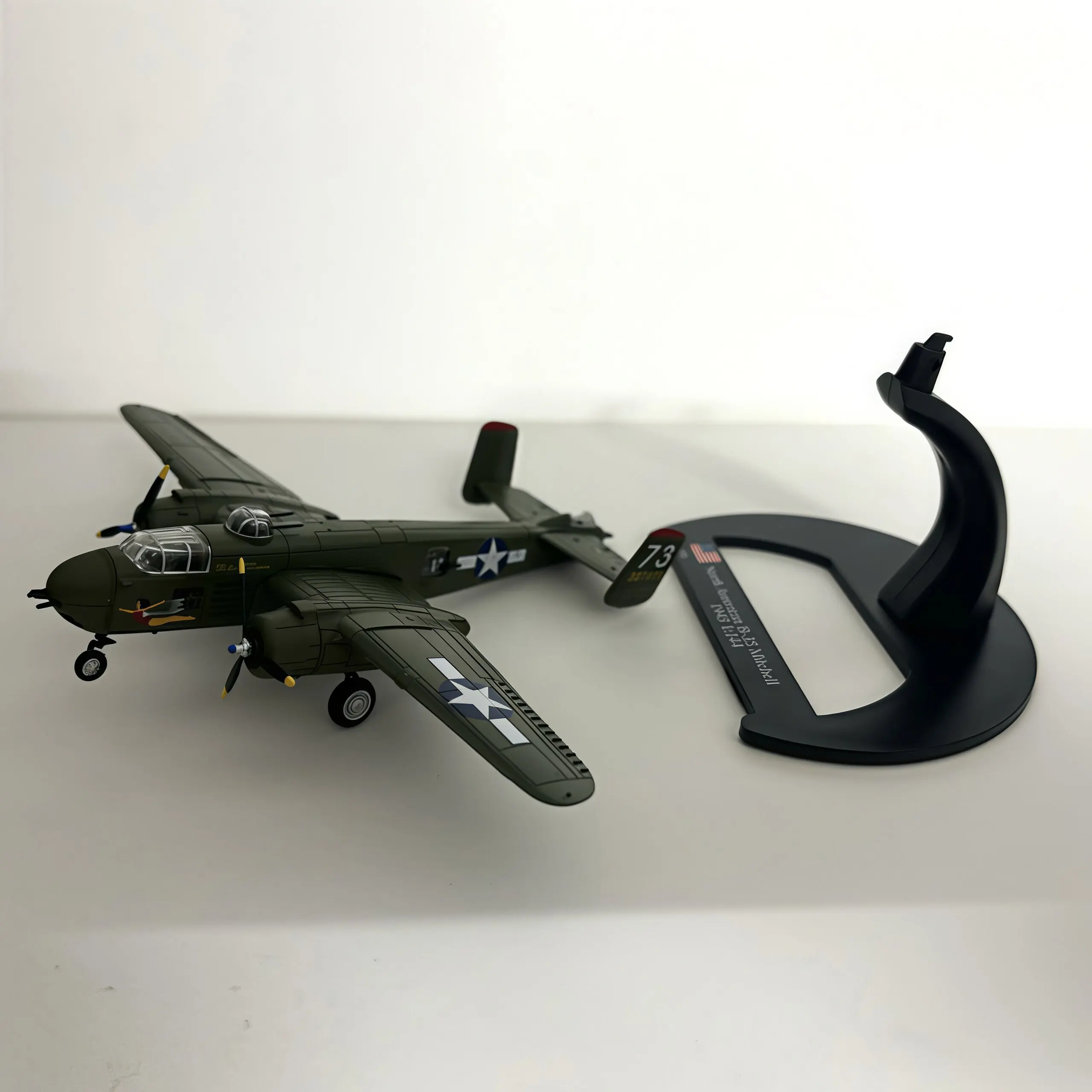 1:144 Scale B25 Medium Bomber Fighter B25 Diecast Metal Airplane Model Finished Military Aircraft For Souvenir Hobby Collection