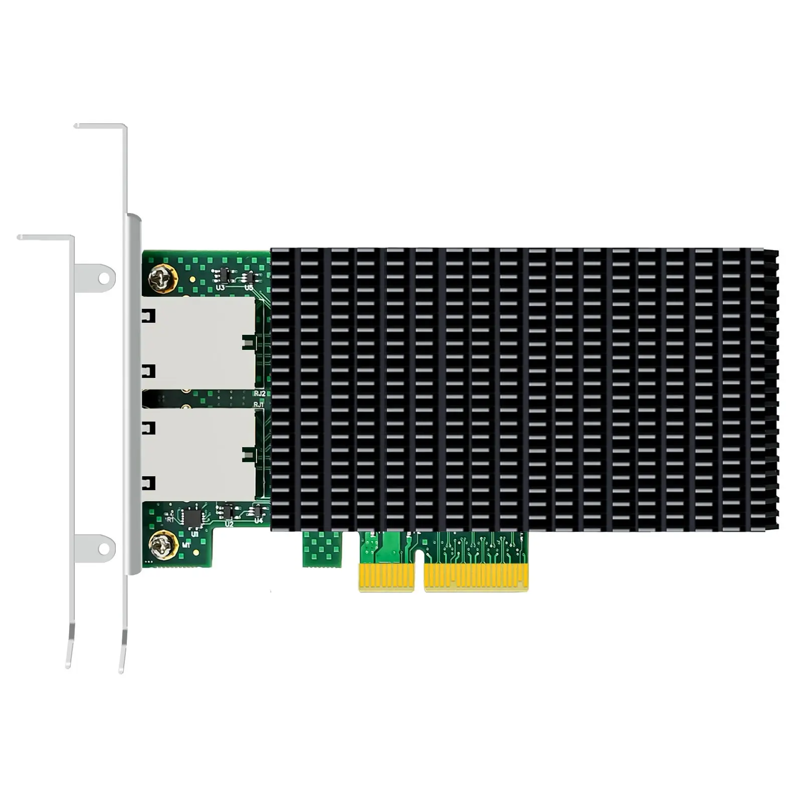 2-Port 10G RJ45 Ethernet Network Card with Intel X550 Controller, PCIE 3.0 X4 Interface