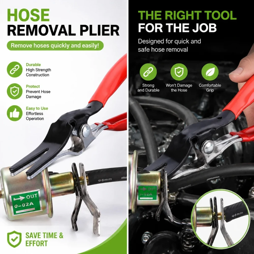 Automobile Hose Removal Pliers, Auto Fuel, and Vacuum Line Tube Hose Remover Pliers, Separator Tools Pipe Repairing Tool for Mar
