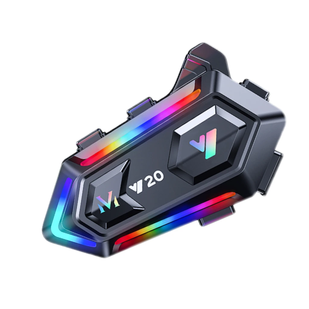 

Мотоциклетная гарнитура Y20 с Bluetooth для райдера, BT5.3, водонепроницаемая, 1000 мАч