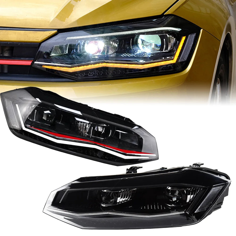 ヘッドライトvwポロ2019-2022 drlヘッドランプledキセノン電球