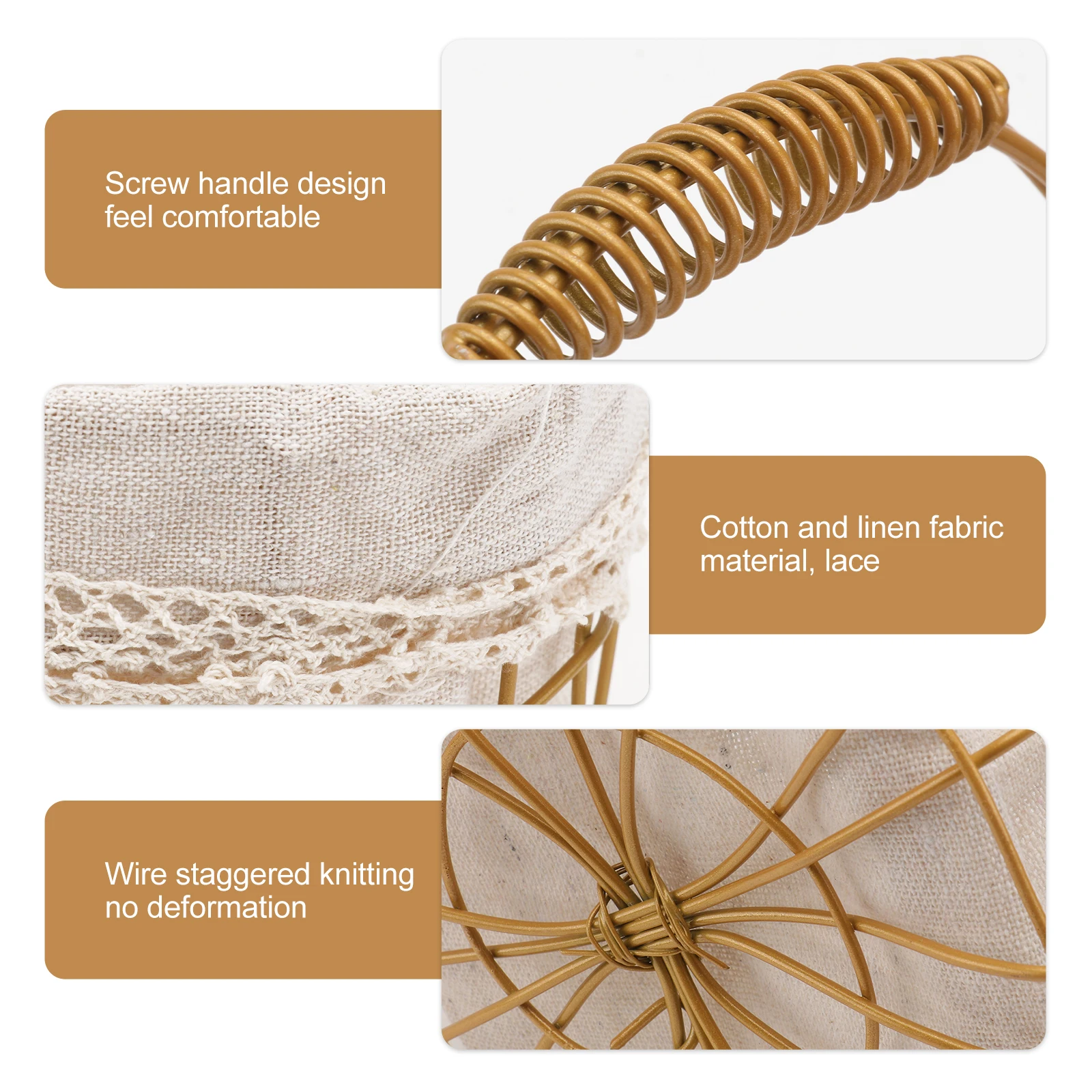 

H held Flower Basket Decorative Storage Kitchenware Bread Container Hanging Fruit Basket High Quality Material Home Decor Gift