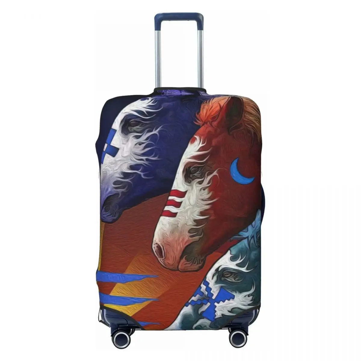 Horses Print Luggage Protective Dust Covers Elastic Waterproof 18-32inch Suitcase Cover Travel Accessories