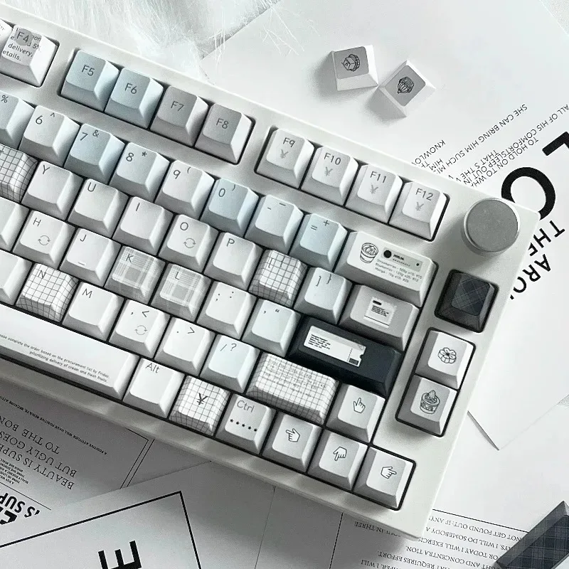 Blues Shufley Theme Keycaps Set Customized Cherry/noa Profile PBT Keyboard KeyCaps for Mechanical Keyboard Accessories Gifts