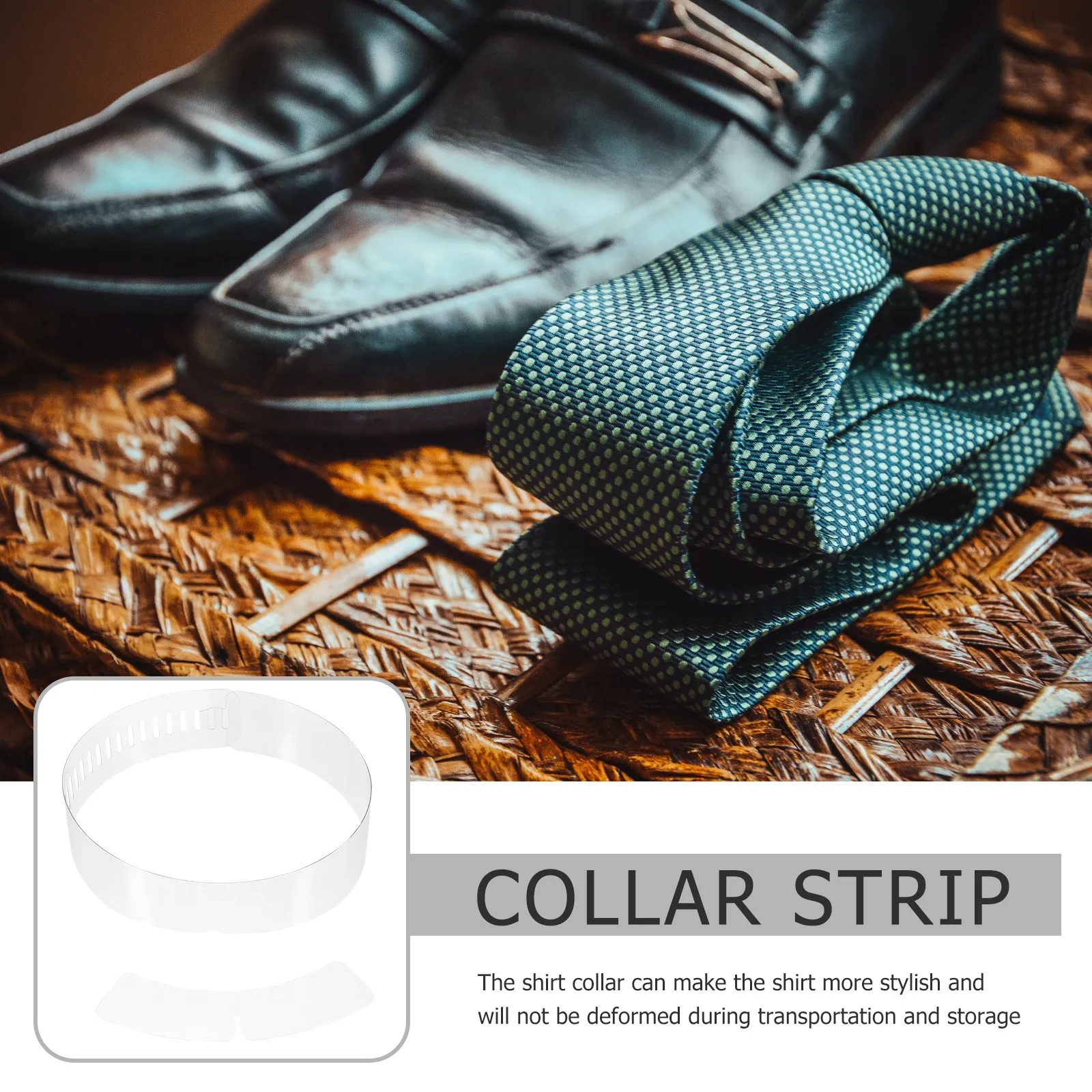 200 Pcs Strip Neck Men's Shirts Plastic Collar Strips Tabs Dress Support Stays for Fix Straight