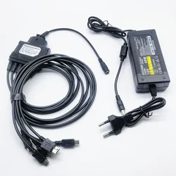 Adaptador de Cable de cargador multifuncional de 6 vías para HYT Hytera TC310, TC320, TC-310, TC-320, Radio bidireccional