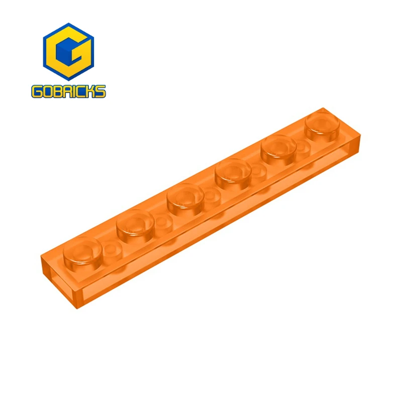 Gobricks 1PCS GDS-505 Board 1X6 Basic Board Bricks Compatible With Children's DIY Education Building Blocks Technical