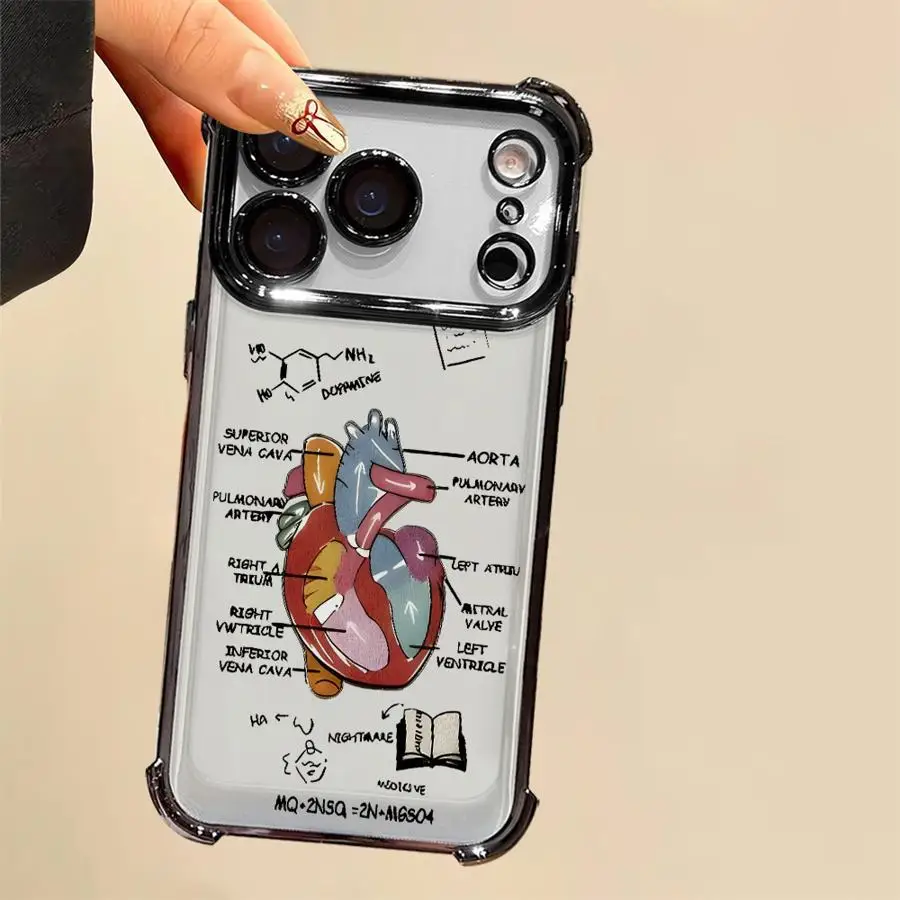 حافظة ناعمة لهاتف آيفون 16 15 14 Plus 13 12 11 Pro Max 16e 17 Air Cartoon Bread