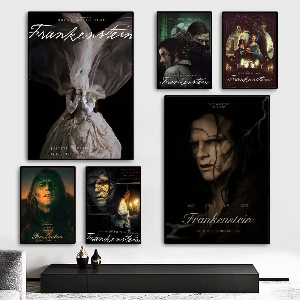 Gothic Monster Classic Frankenstein Poster Art print wall decor ideal for living room, bedroom, bar, parlor, and home gifting
