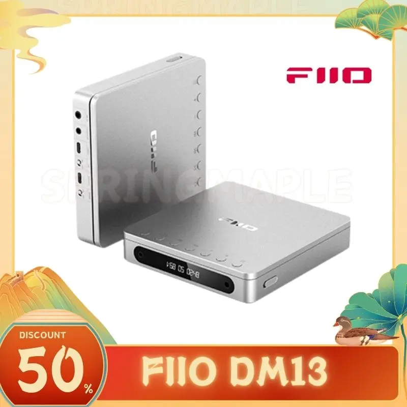 Fiio Dm13 Multifunctional Portable Stereo Cd Player Supports Usb Ripping Optical/Coaxial/4.4mm/3.5mm Long-Lasting Battery Custom