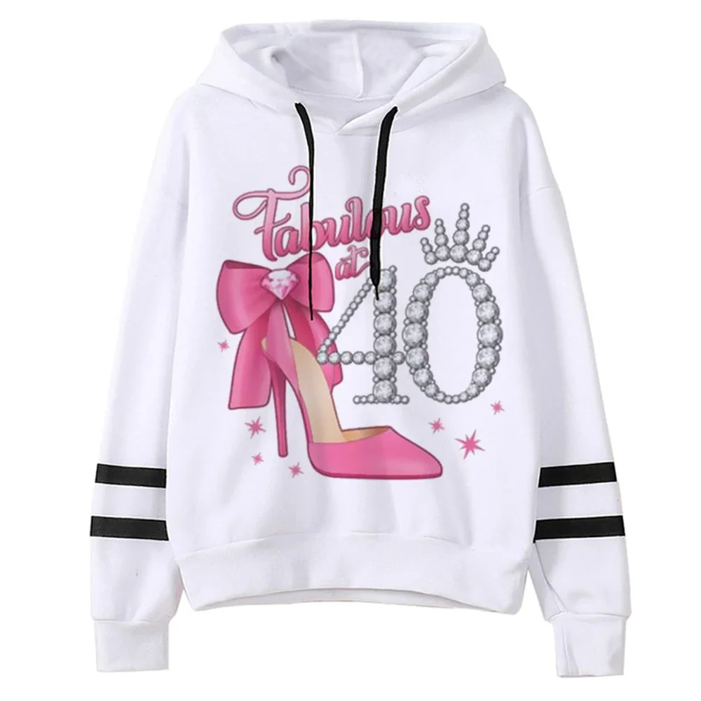 40 Ans 40th Years Birthday hoodie funny graphic comfortable youthful Japanese women tracksuits hoddie funny youthful patterned