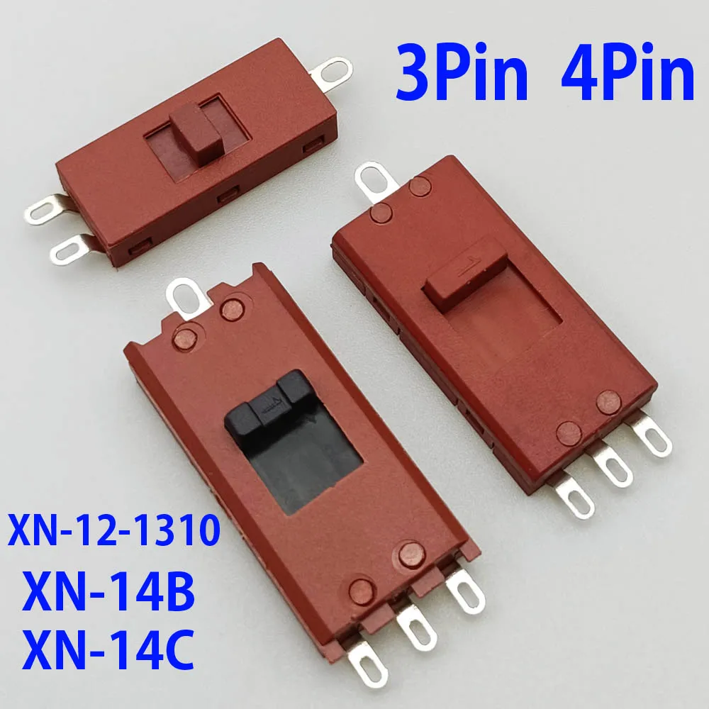 3Pin 4Pin Hair Dryer Toggle Slide Switch XN-12-1310/XN-14B/XN-14C 16A 125V/10A 250V For Hair Dryer Blower Power Switch Connector