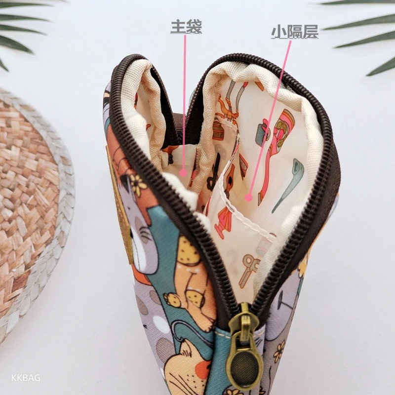 Waterproof, Multi-purpose, Portable, Cartoon Printed, Hand-held Wallet, Change, Credit Card, Small Item Storage Bag