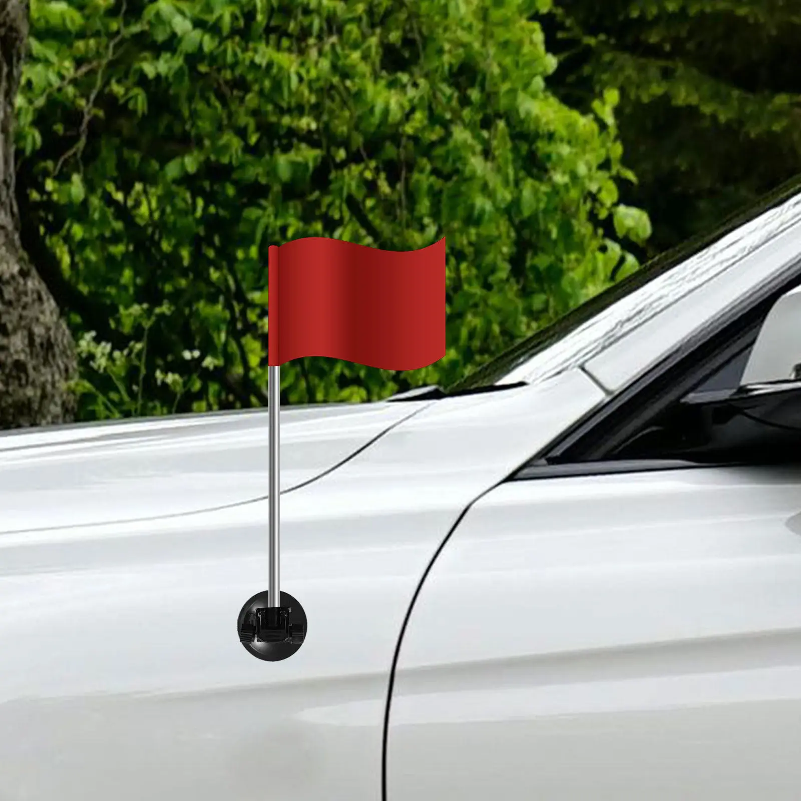 Heavy Duty Suction Cup Flagpole Holder Car Mounted Flag Mount Base for National Day Celebration Shop Window Outdoor Flag Display view 4