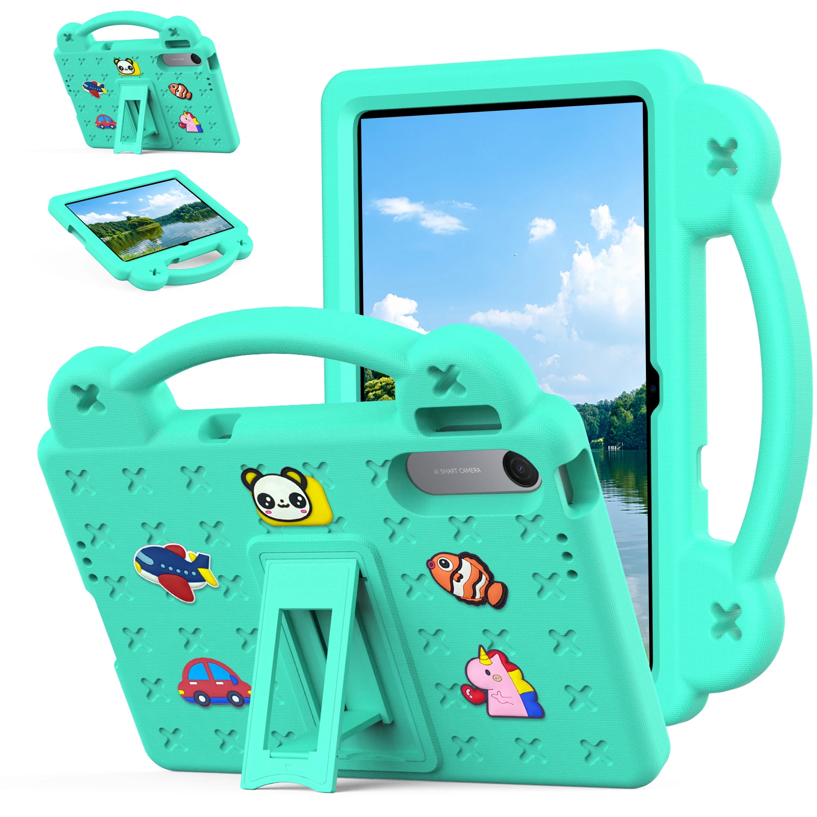 Kids Cartoon EVA Bear Tablet Case for Xiaomi Redmi Pad 2 SE 9.7 inch 2026 Shockproof Cover for Redmi Pad 2 9.7 with Bracket
