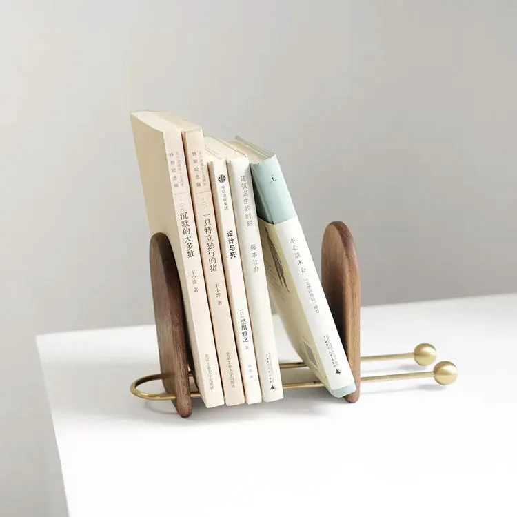 Nordic simple bookshelf folder book file home model room hotel homestay study desktop storage rack ornament