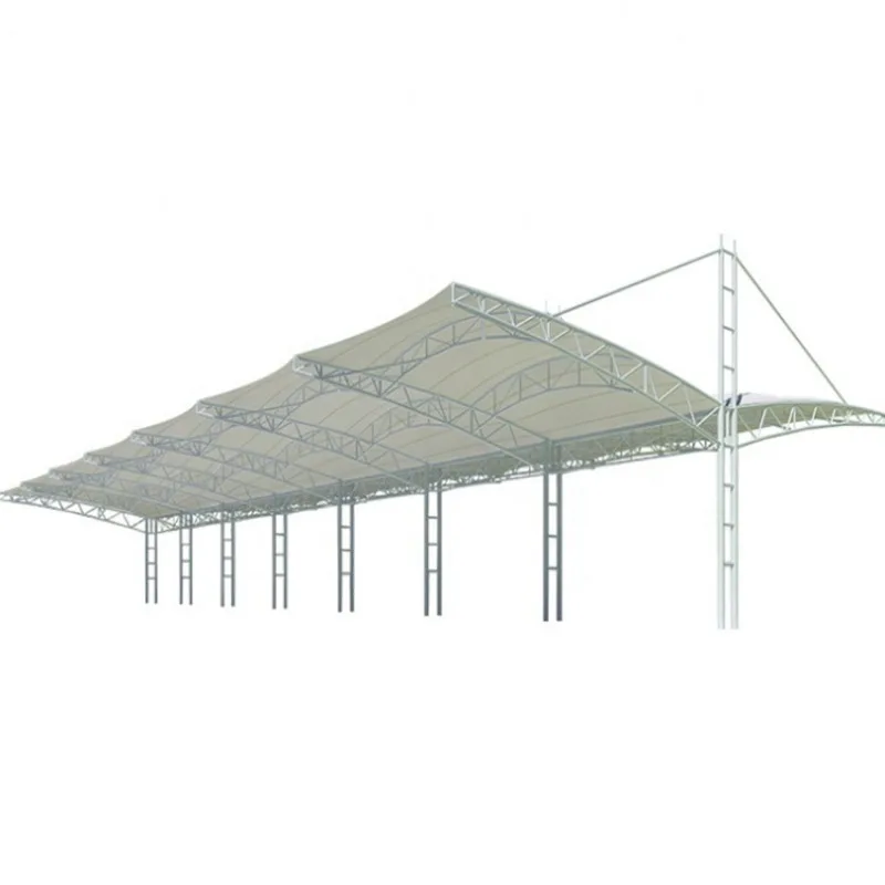 Shade rain parking tent, residential electric vehicle shed, awning scenic park landscape membrane structure