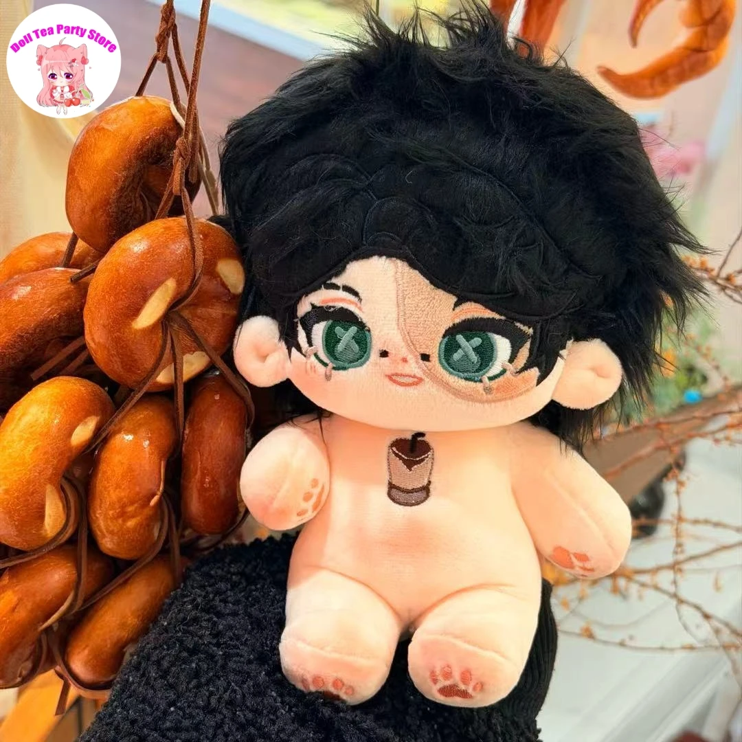 

Green Button Eyes Doll Norton Campbell Prospector Change Clothes Plushies 20cm Game Identity Ⅴ Skeleton Body Plush Cotton Toys