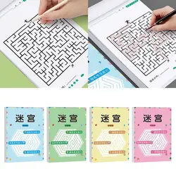 Multicolor Maze Training Book Paper Intelligence Development Puzzle Labyrinth Game Attention Thinking