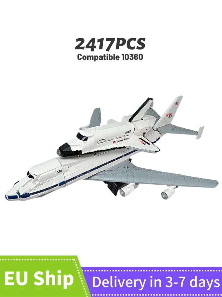 Compatibel 10360 Ruimtevervoer Vliegtuig Model Bouwsteen Speelgoed Vliegtuig Vliegtuig Set Kid 2147 stks Bricks Speelgoed Kerstcadeau - afbeelding 2