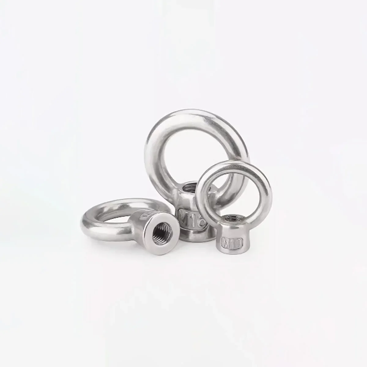 304 Stainless Steel Lifting Ring Nut / High Foot Screw Cap / Circular Ring M6M8M10M12M16