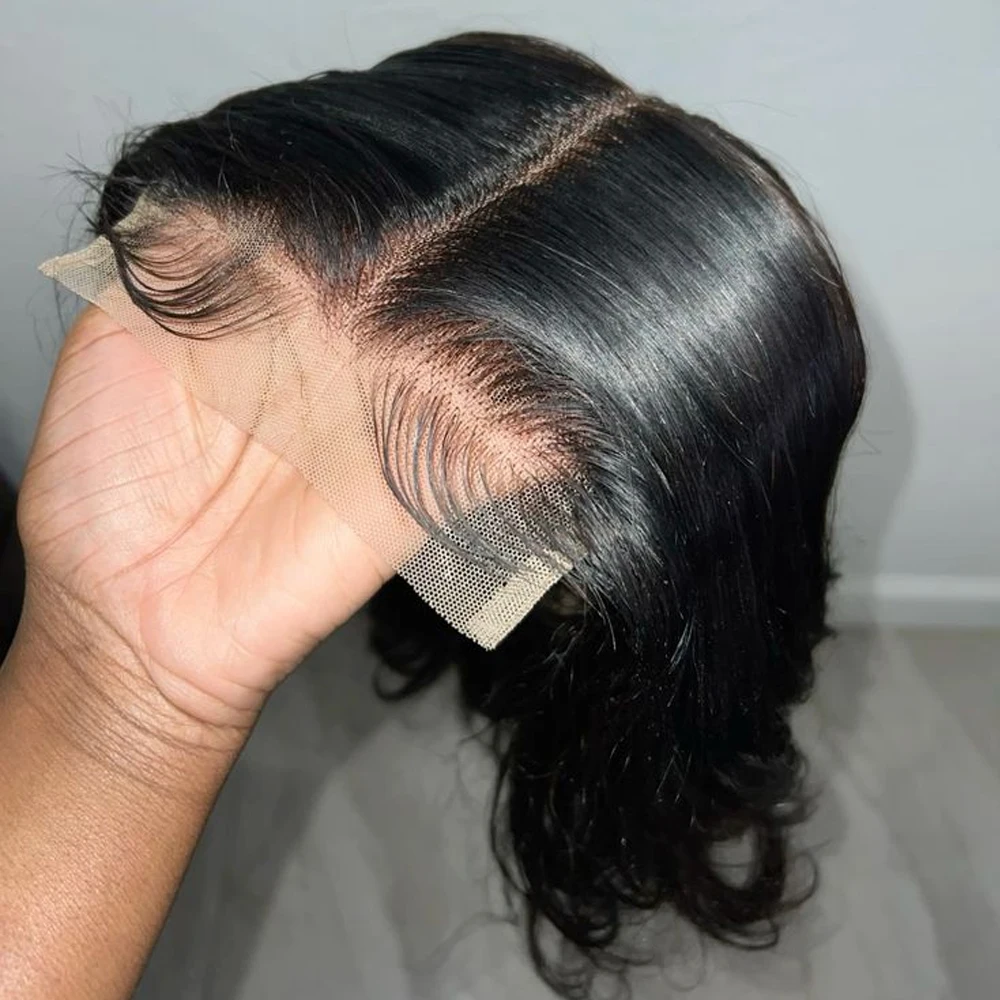 

13x6 Прозрачный костяной прямой 30-дюймовый парик из натуральных волос на кружеве спереди, предварительно выщипанные волосы, бразильский фронтальный парик, человеческие волосы для женщин