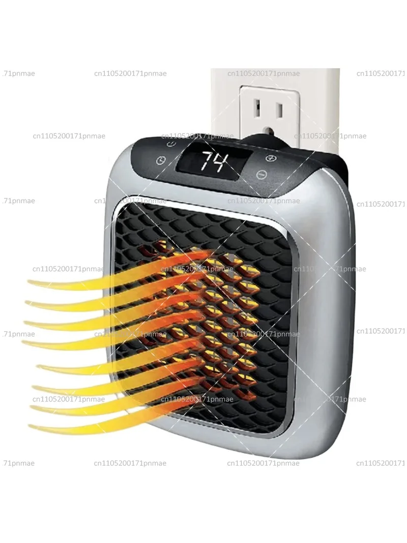 2-in-1 Plug In Heater, Wall Mountable or Portable Mini Heater, Quiet Operation for Personal Spaces
