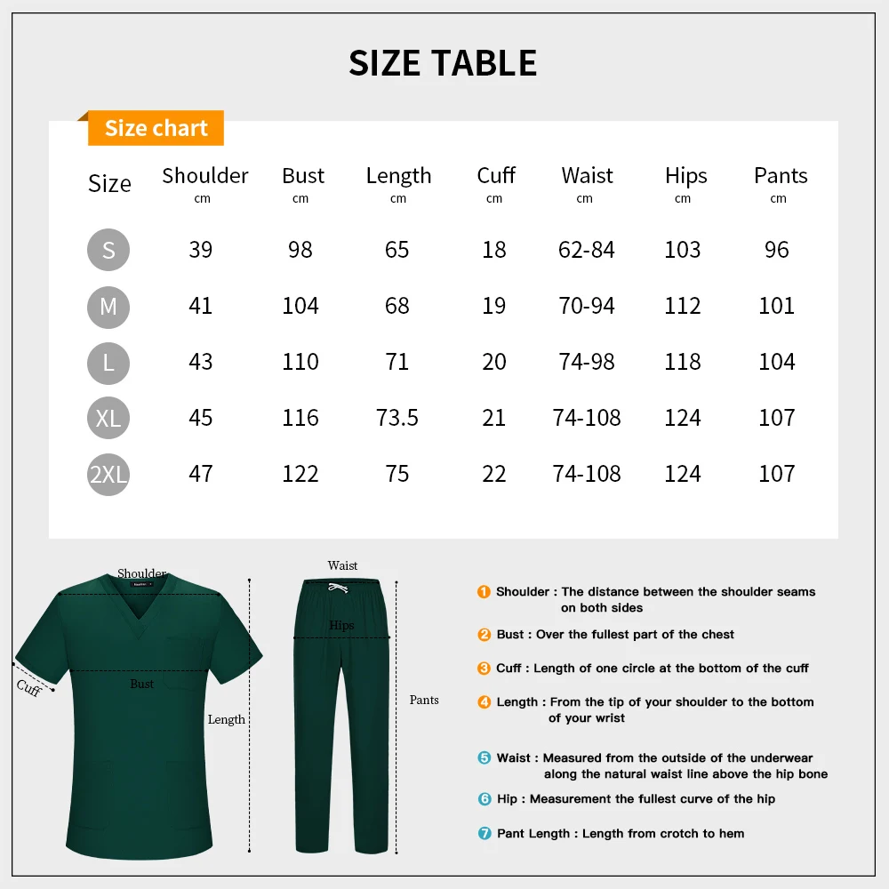 OP-Theater Arzt Set Mehrfarbig Krankenhaus Krankenpflege Chirurgische Kleidung Frauen Schönheitssalon Spa Arbeitskleidung Unisex Scrubs Uniformen