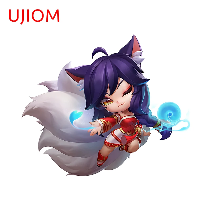 UJIOM for League of Legends Bunnysuit Gwen Cute Ahri Wall Stickers Creative Personal Decals Waterproof Kitchen Cupboard Decor