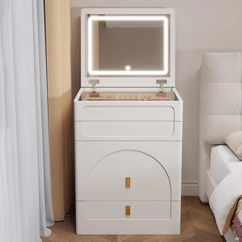 Source factory cream wind flip dresser modern simple small apartment Internet celebrity bedside table integrated makeup table