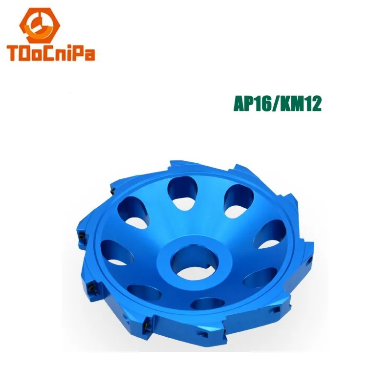 

Aluminum Use Cutter Discs AP16/KM12 Aluminum Alloy Cutter Discs High Speed Face Milling Cutter 1204 Inserts