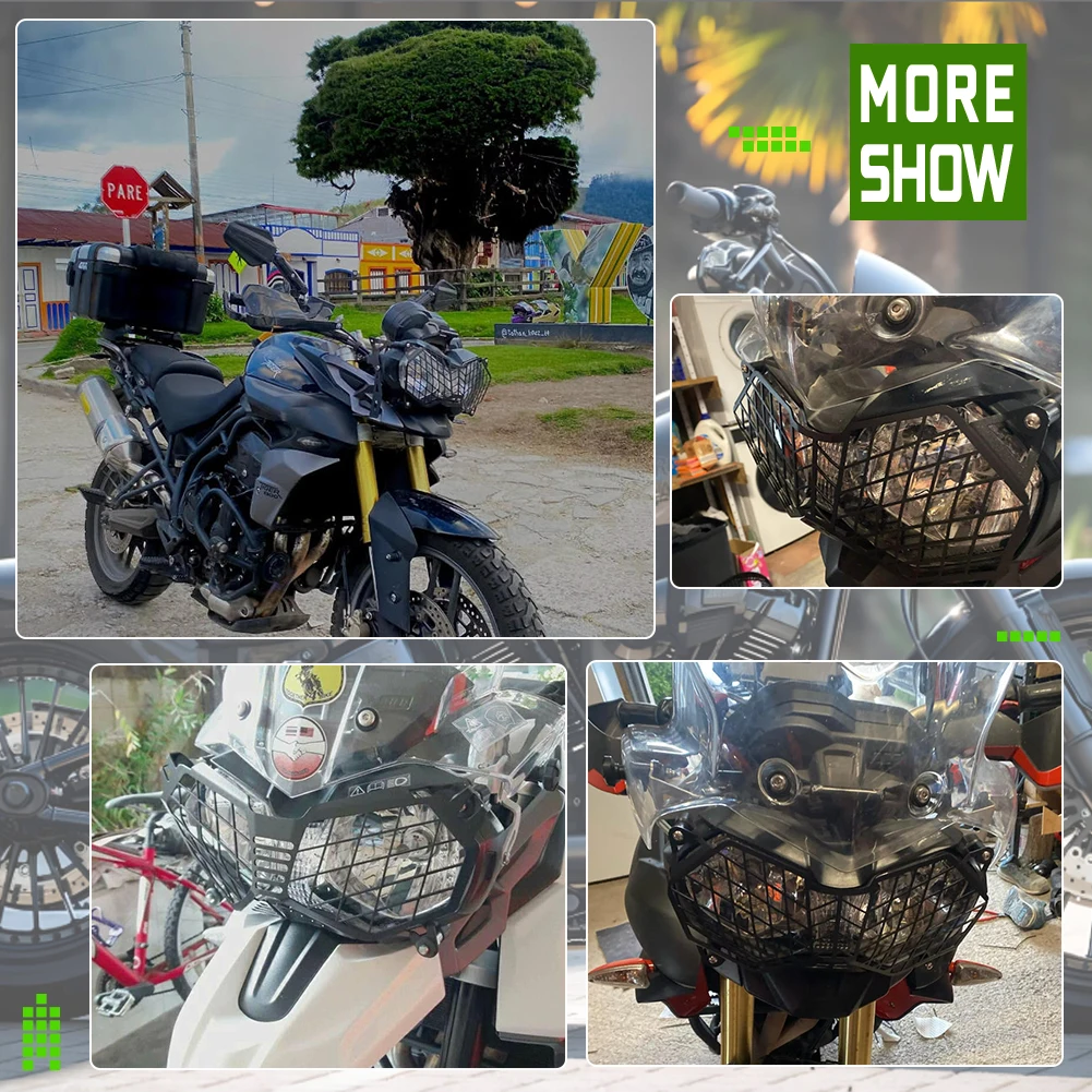 For Triumph Tiger 800/XC/XCX/XCA/XRX/XRT Explorer 1200/Explorer 1200XC Motorcycle Part Headlight Guard Grille Protection Cover