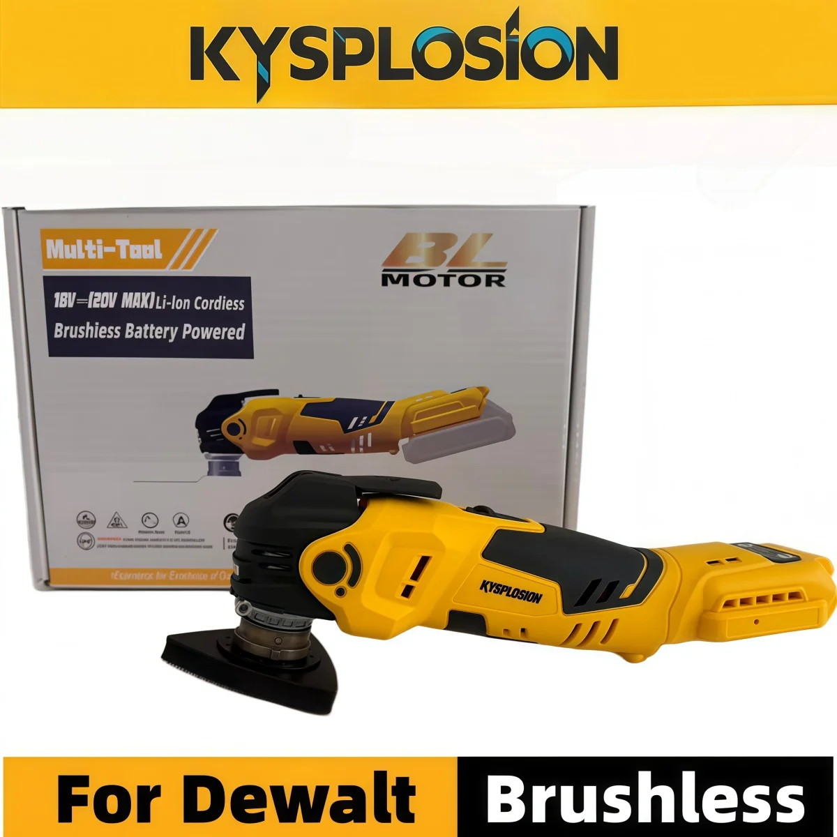 For Dewalt 20V Battery Pin Electric Goddess Brushless Oscillating Multi Tool Electric Saw Trimmer Shovel Cutting Machine