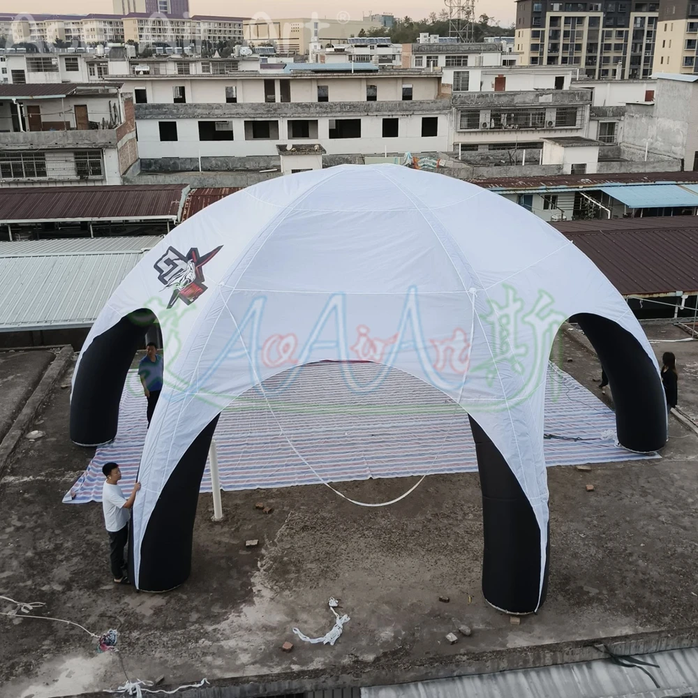 10 Meter Inflatable Spider Tent, Inflatable Gazebo Tent With 6 Foot Net, Outdoor Sports Advertising Station For Car Show Event