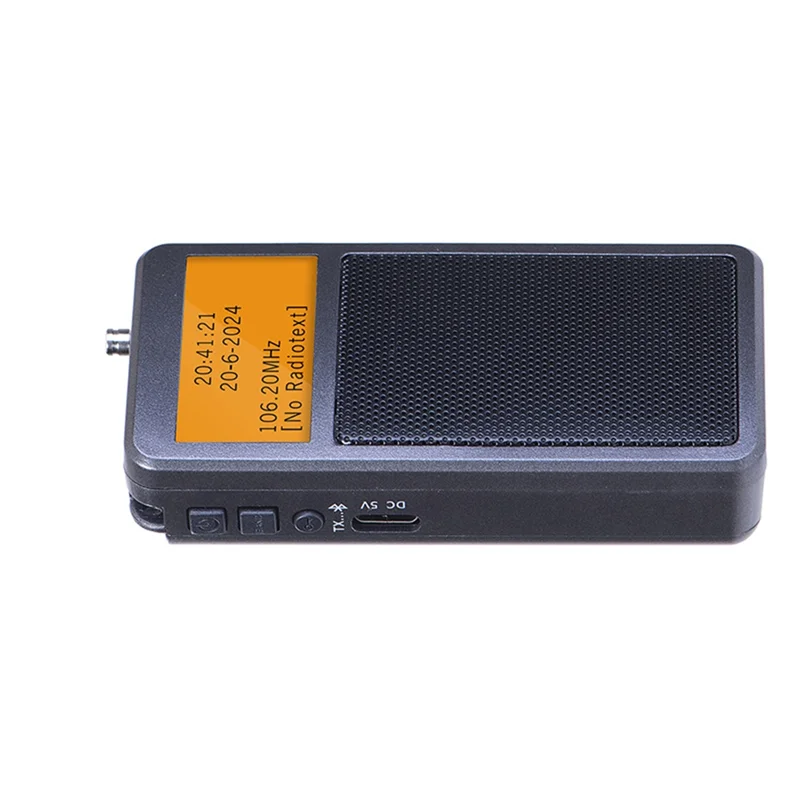 راديو بلوتوث صغير محمول FM ستيريو أجهزة الراديو سماعة لاسلكية تعمل بالبلوتوث المتكلم مع ساعة منبه-BCBW