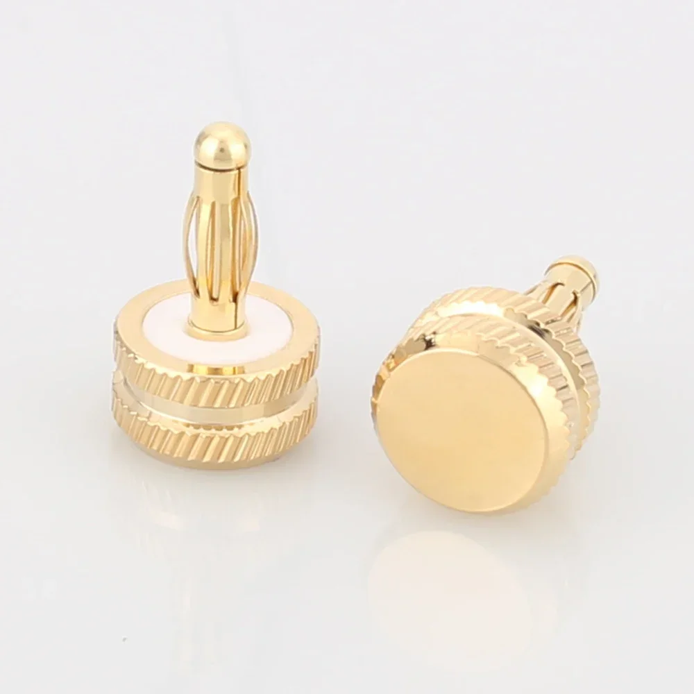 

12pcs High Quality Noise Stopper Gold Plated Speaker Amplifier Terminal Binding Post Caps Brass